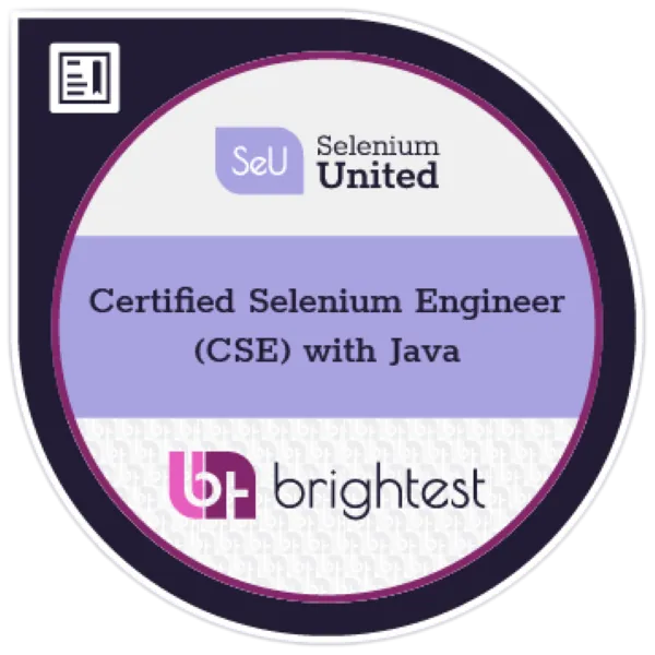 Logo oficial de SeU™ Certified Selenium Engineer with Java (CSE-Java)